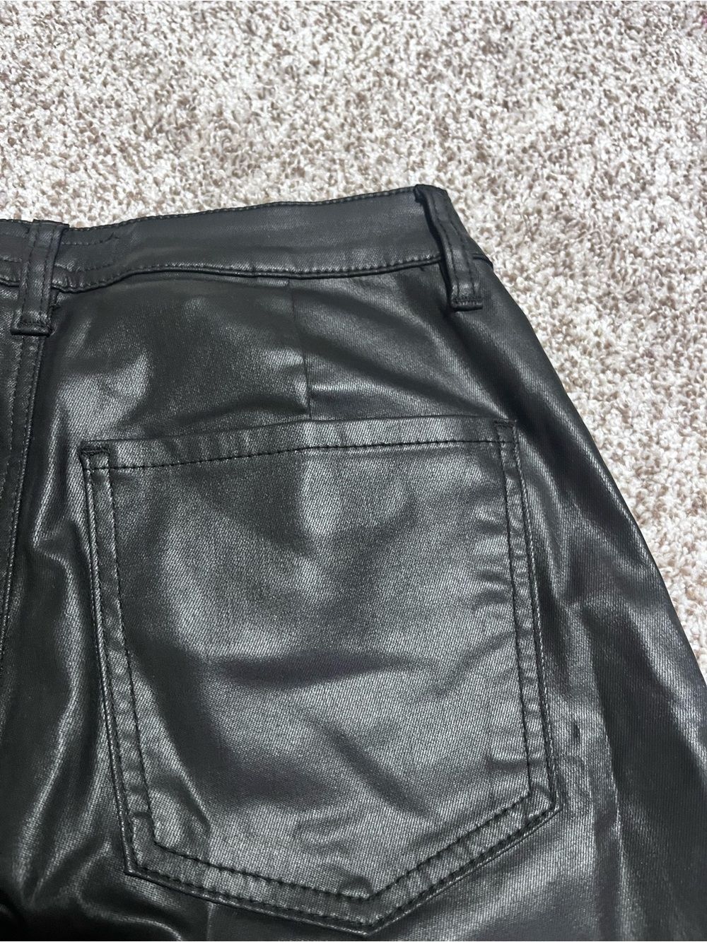 KUT From The Kloth Goldie Black Coated High Rise Super Flare Wide Leg Jeans - Picture 13 of 14